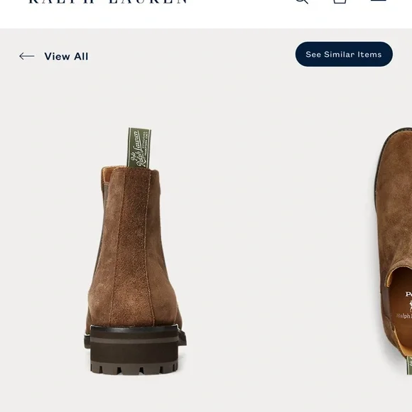 Polo Ralph Lauren Bryson Suede Chelsea Boot Size 13 Men - Picture 7 of 11